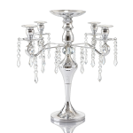 Five Arm Metal Candelabra 17.75"H/pc