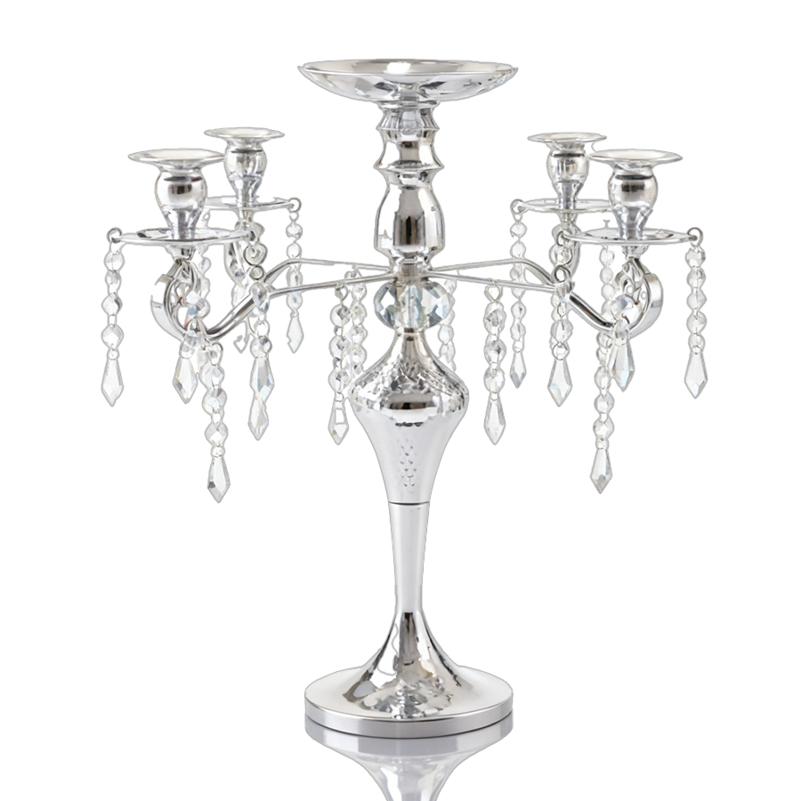 GCP-045 Five Arm Metal Candelabra 17.75"H/pc - Image 1