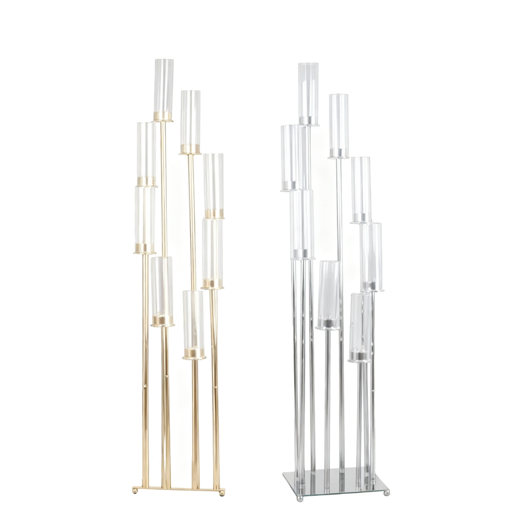 GCP-109 (11"W x 53"H) 8-Arm Metal Cluster Candle Holder/pc - Image 1