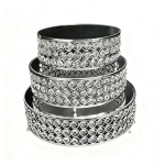 (10", 12", 14") Crystal Beaded Cake Stand, 3 pcs/Set - Image 2