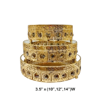 (10", 12", 14") Crystal Beaded Cake Stand, 3 pcs/Set