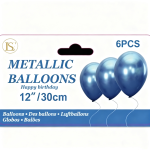 12" Metallic  Balloons,6 pcs/pack (12 packs) - Image 5