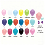 12" Latex Balloons, 50pcs/Bag