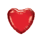 18" Inch Heart Shaped Mylar Balloon/20pcs - Image 2