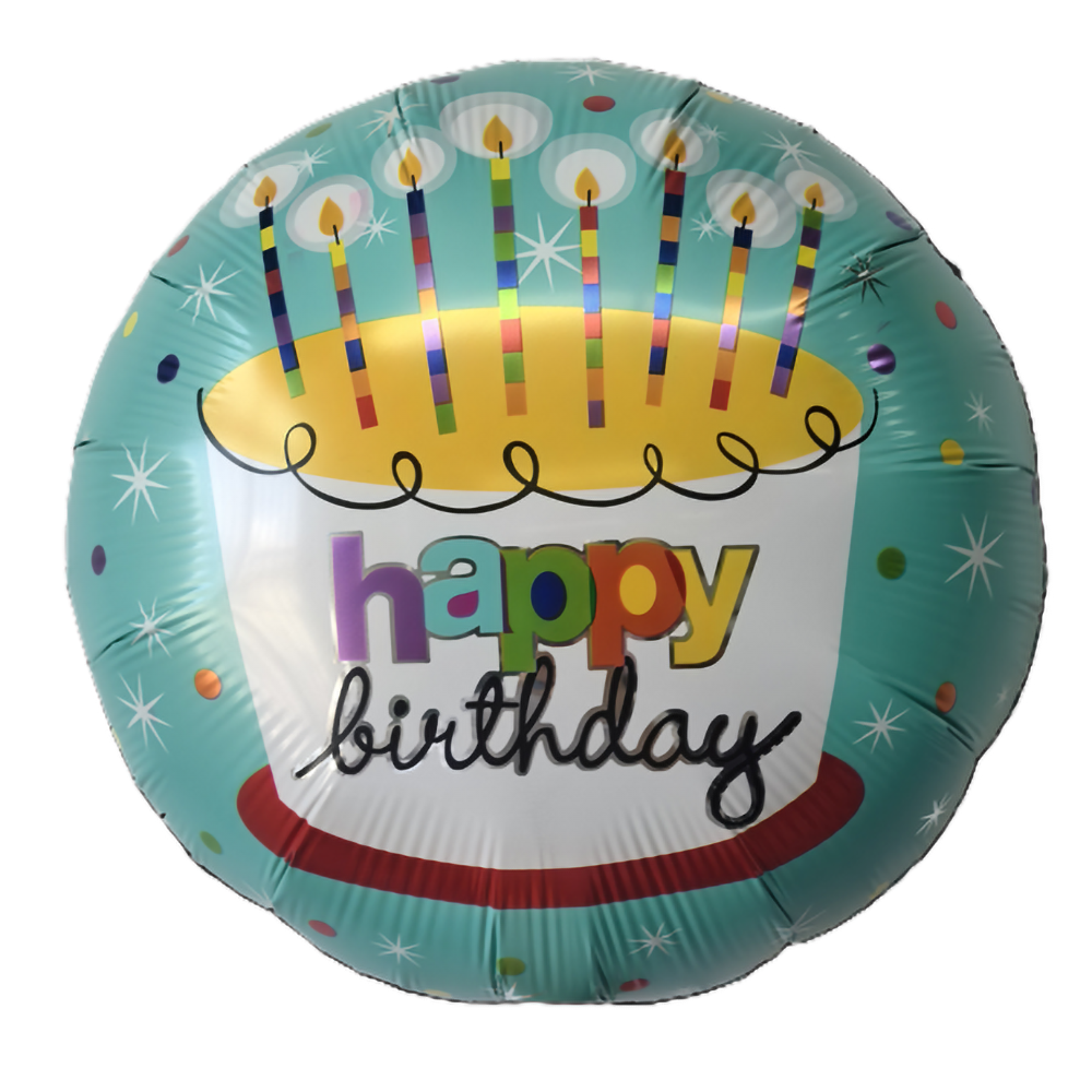 K-3162-18 Happy Birthday 18" Balloon/20pcs - Image 1
