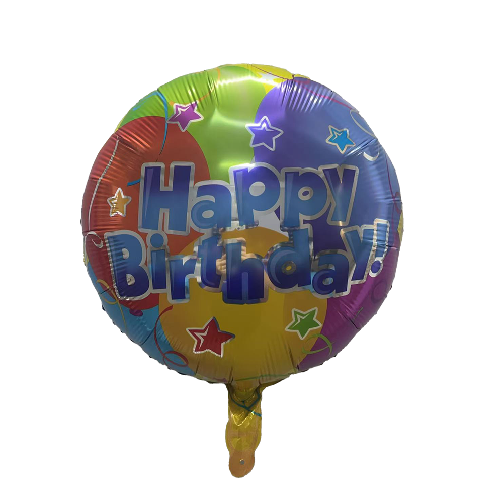 K-3163-18 Happy Birthday 18" Balloon/20pcs - Image 1