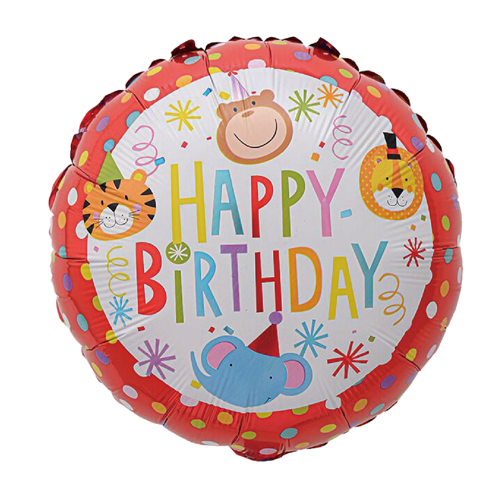 K-3173-18 Happy Birthday 18" Balloon/20pcs - Image 1