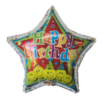 Happy Birthday Star Shaped 18" Balloon/20pcs