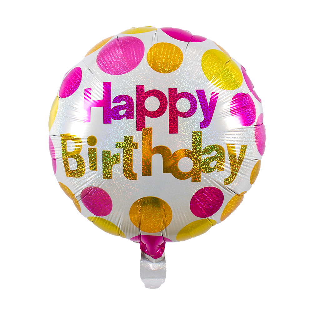 K-3235-18 Happy Birthday 18" Balloon/20pcs - Image 1