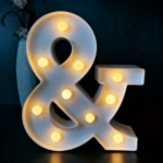 6.25" Plastic Light-Up Symbol "&"/pc