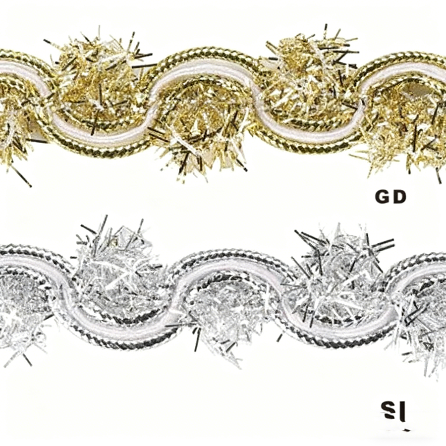 NL-920 Scroll Metallic Trim/25yds - Image 1