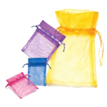 Sheer Organza Pouches/12bags(6pcs/Bag) 3x4"/ 4x5"/ 5x7"/ 6x9"