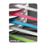 3/8" Satin Ribbon with Silver Edge/50yds