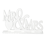 (10.25"Hx21.5"W) PVC "Mr & Mrs " Centerpieces/pc