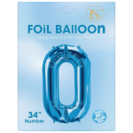 Number "0-9" 34" Balloon/6pcs - Image 31