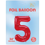 Number "0-9" 34" Balloon/6pcs - Image 26