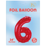 Number "0-9" 34" Balloon/6pcs - Image 27