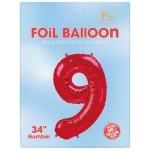 Number "0-9" 34" Balloon/6pcs - Image 30