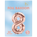Number "0-9" 34" Balloon/6pcs