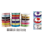 3/8" & 5/8" Organza Satin Edge/25 yds