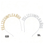 Feliz Chumpleanos Headband/dz (SL/GD)