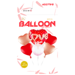 "Love You" Heart Balloon Set/ 6pcs