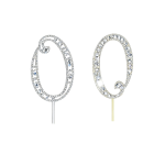 3.75" #1-0 Rhinestone Cake Toppers/6pcs - Image 2