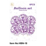 Clear Balloon W/ color Confetti/dz - Image 5