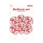 Clear Balloon W/ color Confetti/dz - Image 7