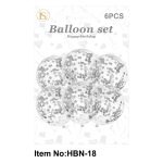 Clear Balloon W/ color Confetti/dz - Image 8