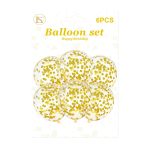Clear Balloon W/ color Confetti/dz - Image 9