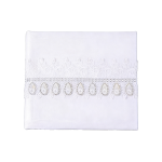 Pearl Rhinestone Lace Trim Guest Book/pc