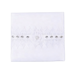 Pearl Rhinestone Flower Guest Book/pc