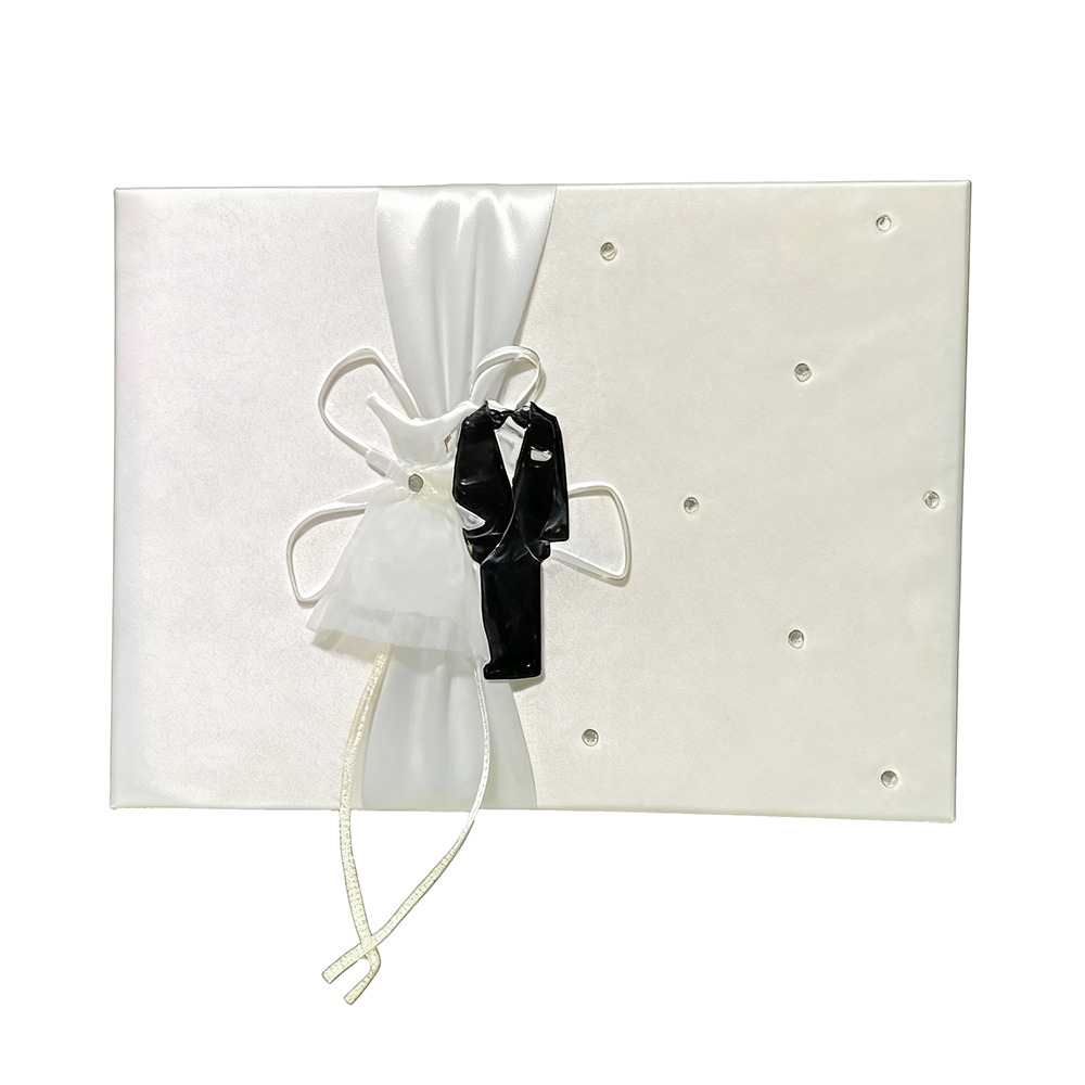 LWED-904 Bride & Groom Guess Book/pc - Image 1