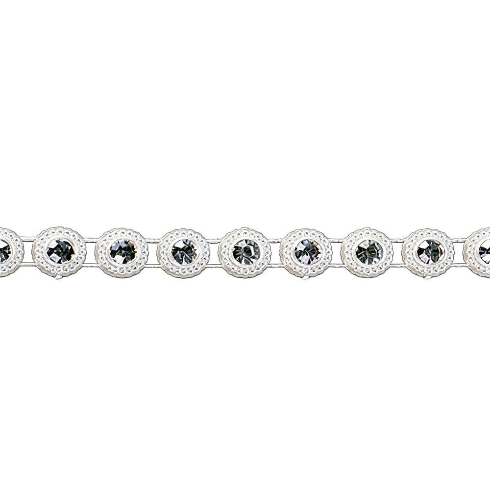 NLP-102 Round Pearl with Diamond Trimming/10yds - Image 1