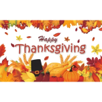 (5" x 7")Happy Thanksgiving Backdrop/ 6pcs