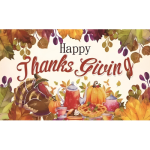 (5" x 7")Happy Thanksgiving Backdrop/ 6pcs