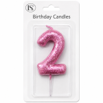 Pink #2 Number Candle