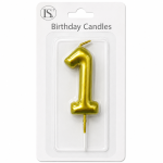 Gold #1 Number Candle