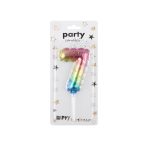 #7 Rainbow Number Candle