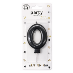 Black Number #0 Candle