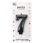 Black Number #7 Candle