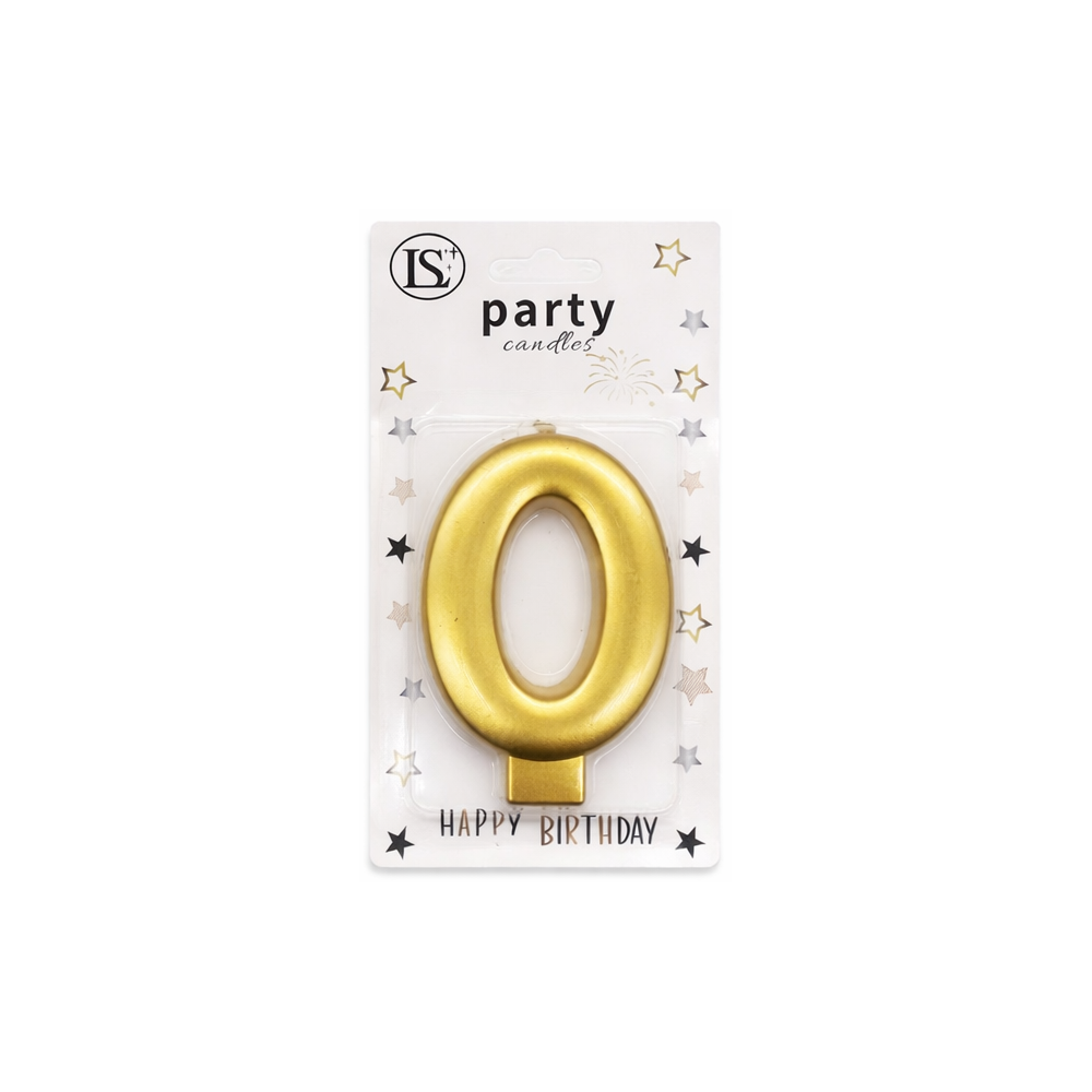 party_candle_gold_0_1000x1000 Gold Number #0 Candle - Image 1