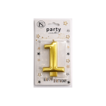 Gold Number #1 Candle