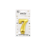 Gold Number #7 Candle