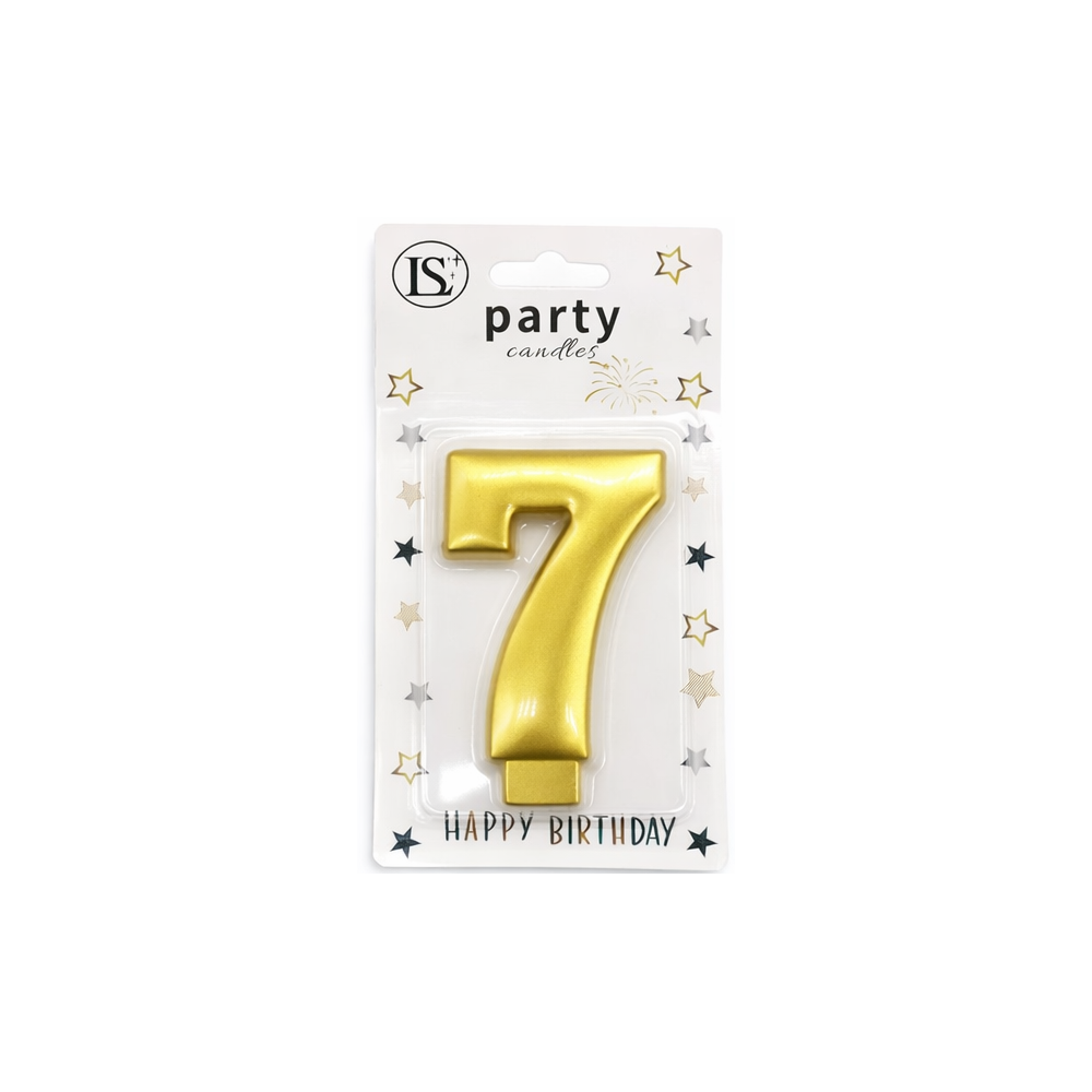 party_candle_gold_7_1000x1000 Gold Number #7 Candle - Image 1